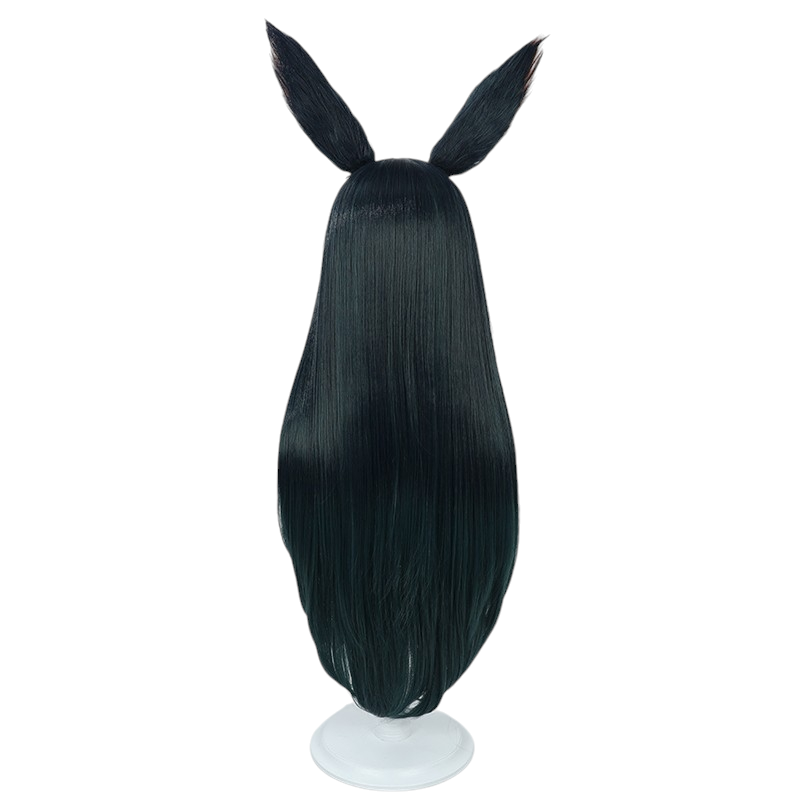 White Smoke Tighnari (Genderbend) Cosplay Wig - Genshin Impact (Long Green/Black) (FEVERCOS)