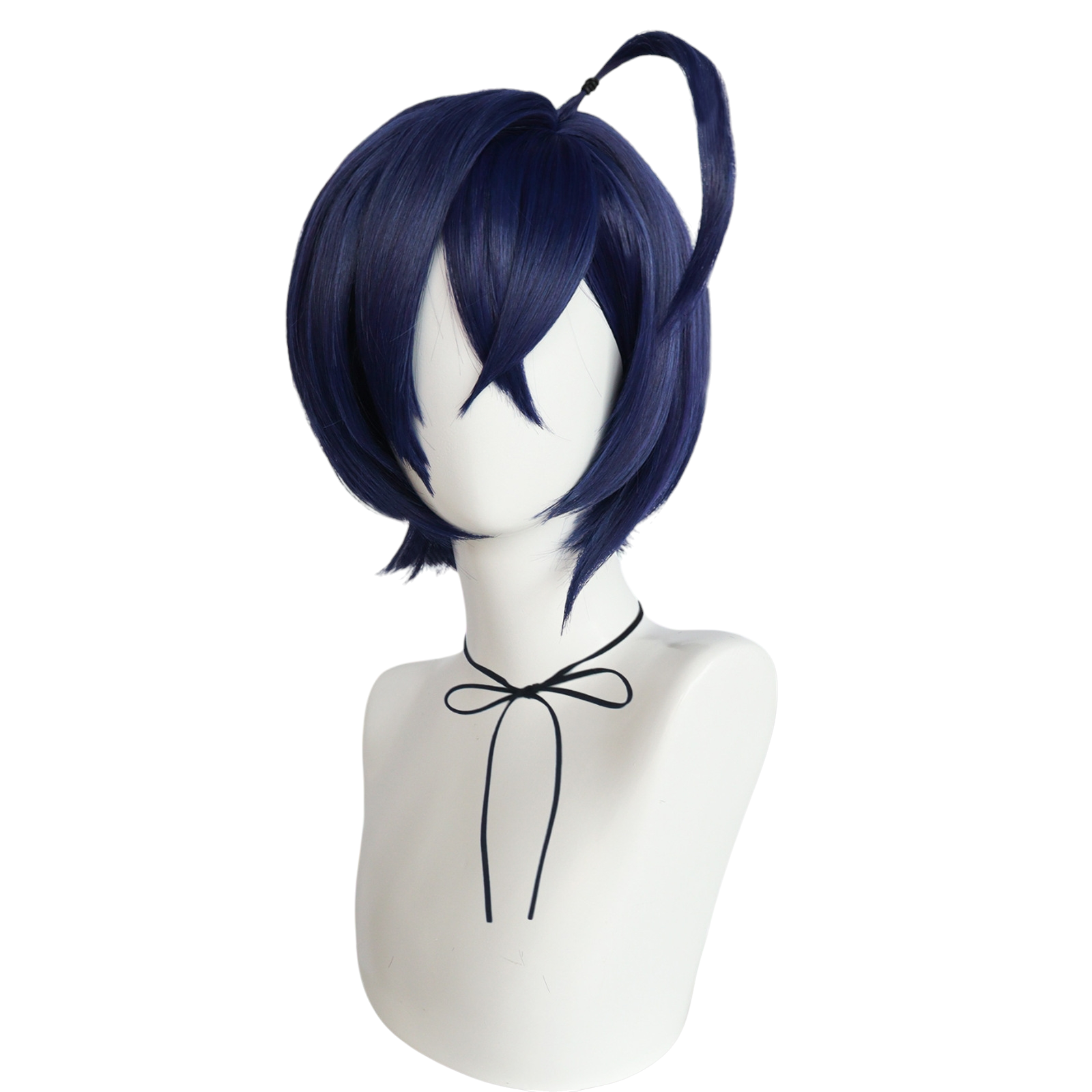 White Smoke Belle (Protagonist) Cosplay Wig - Zenless Zone Zero (Blue/Grey Bob) (FEVERCOS)