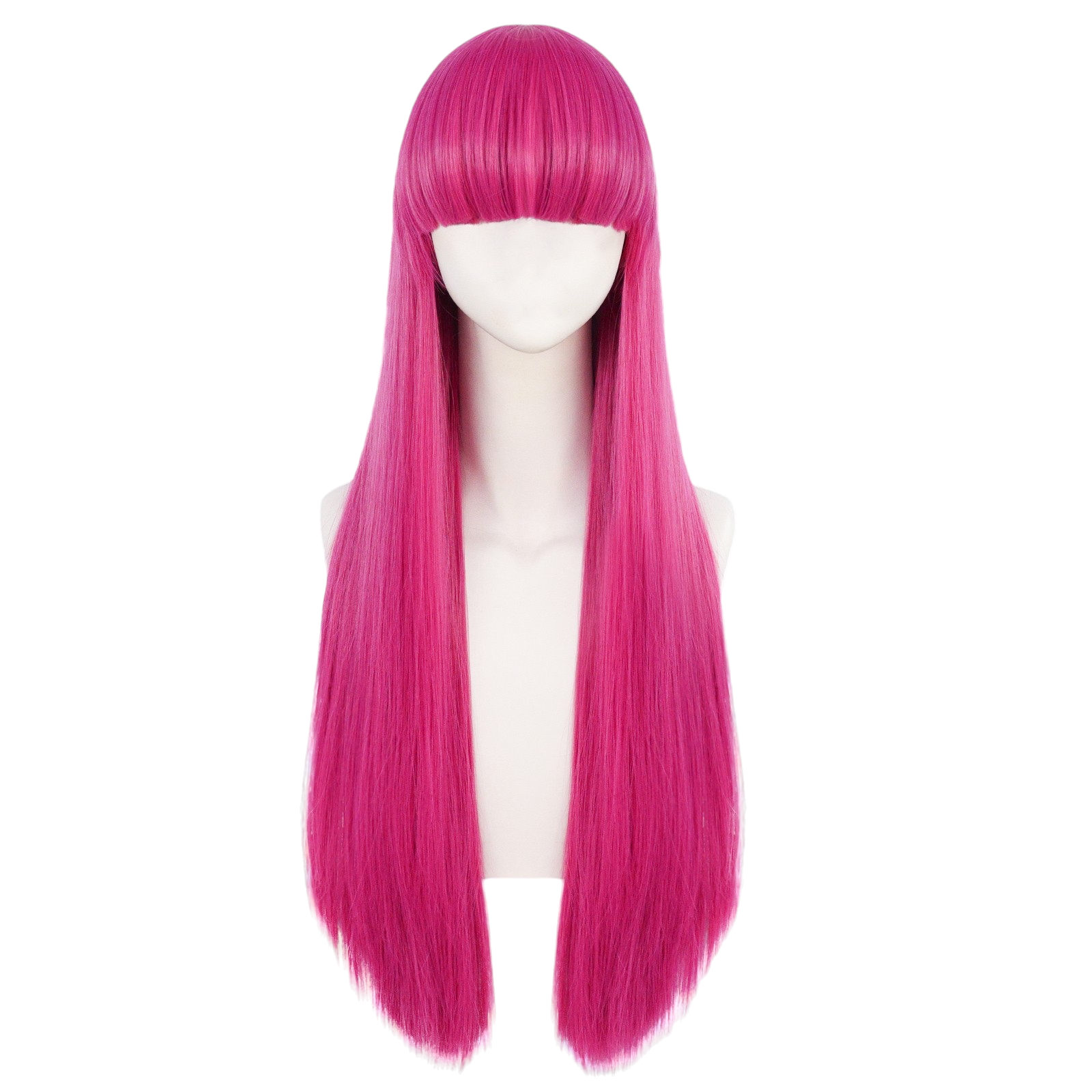 White Smoke Princess Bubblegum Cosplay Wig - Adventure Time (Pink Long Straight) (FEVERCOS)