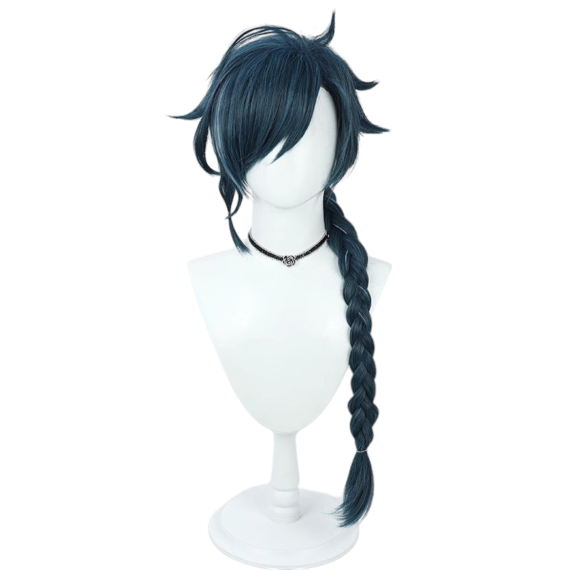 White Smoke Kaeya "Sailwind Shadow" (Skin) Cosplay Wig - Genshin Impact (Braided Ponytail) (FEVERCOS)