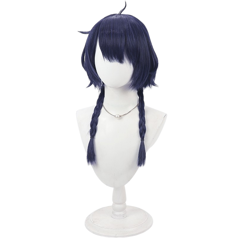 White Smoke Xiangling "Cheer" (Lantern Rite Skin) Cosplay Wig - Genshin Impact (Braided Loops) (FEVERCOS)