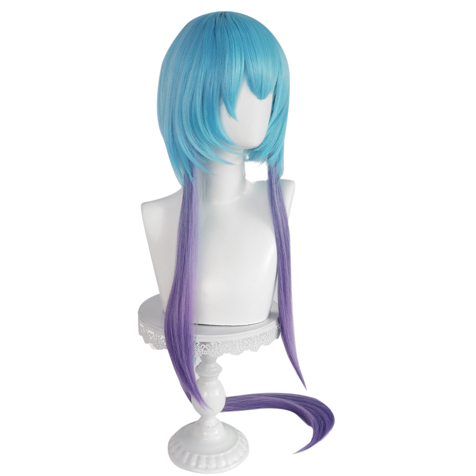 White Smoke Mizuki Cosplay Wig - Arknights (Blue/Pink Gradient) (FEVERCOS)
