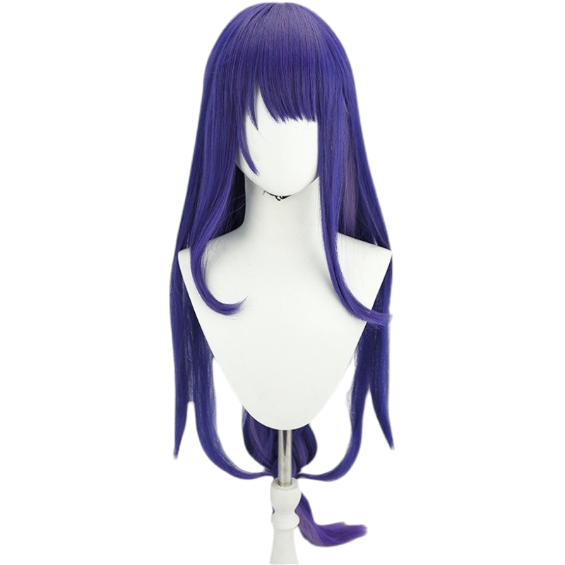 White Smoke Raiden Shogun (Boss/Magatsu) Cosplay Wig - Genshin Impact (Loose Purple) (FEVERCOS)
