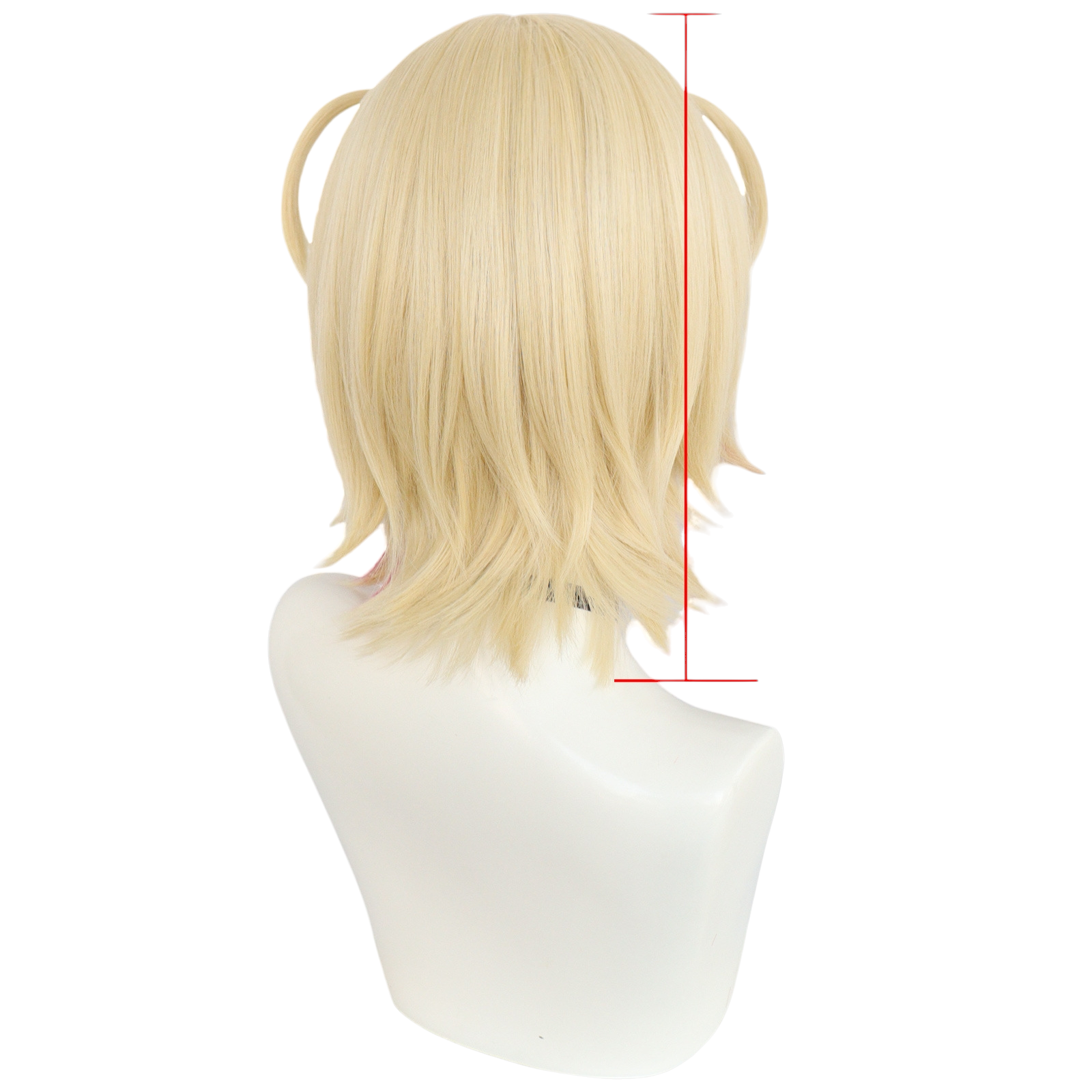 White Smoke Mococo Abyssgard Cosplay Wig - Hololive English (Pink Fuzzy Twin-Tails) (FEVERCOS)