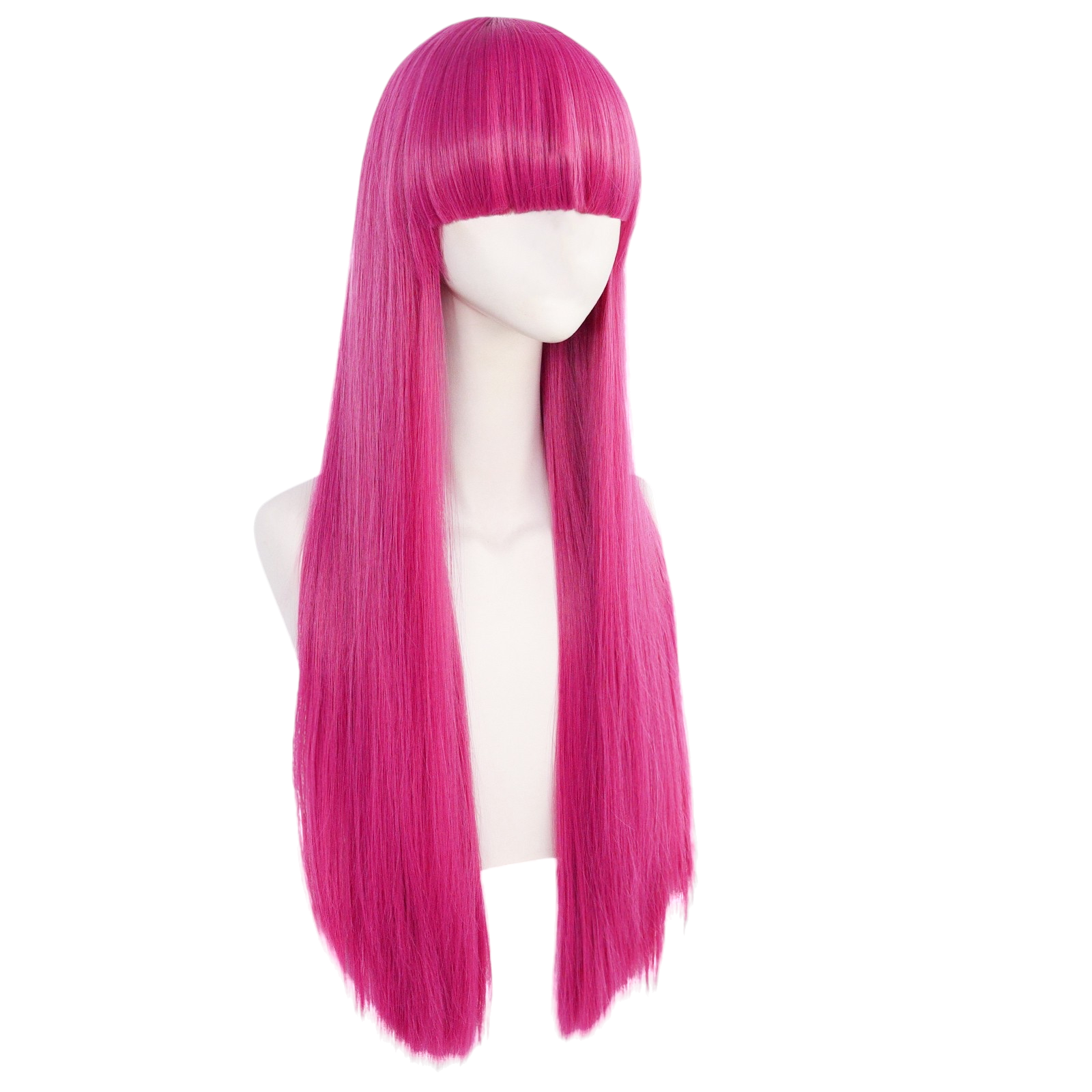 White Smoke Princess Bubblegum Cosplay Wig - Adventure Time (Pink Long Straight) (FEVERCOS)