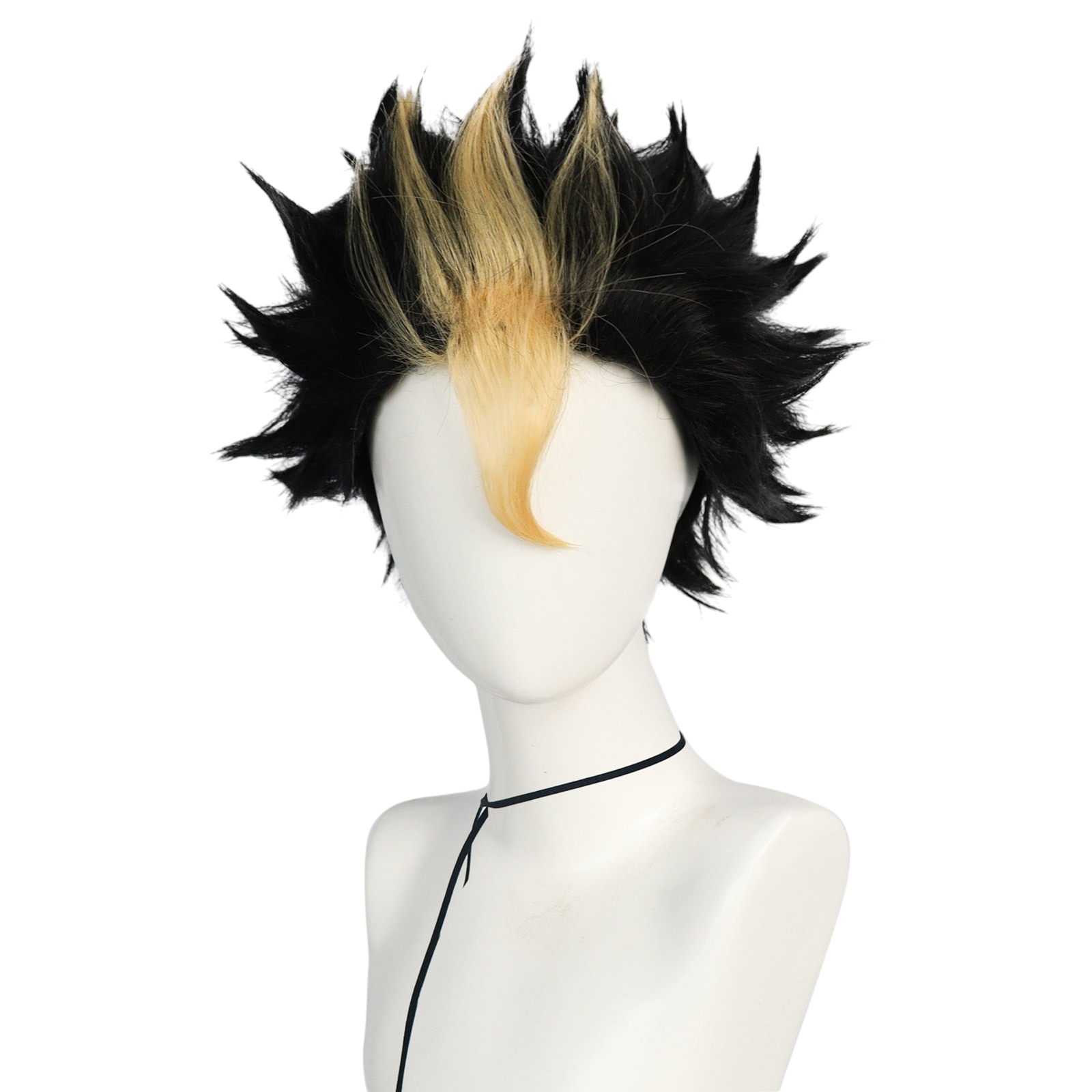 White Smoke Nishinoya Yuu Cosplay Wig - Haikyuu!! (Brown/Blonde Spike) (FEVERCOS)