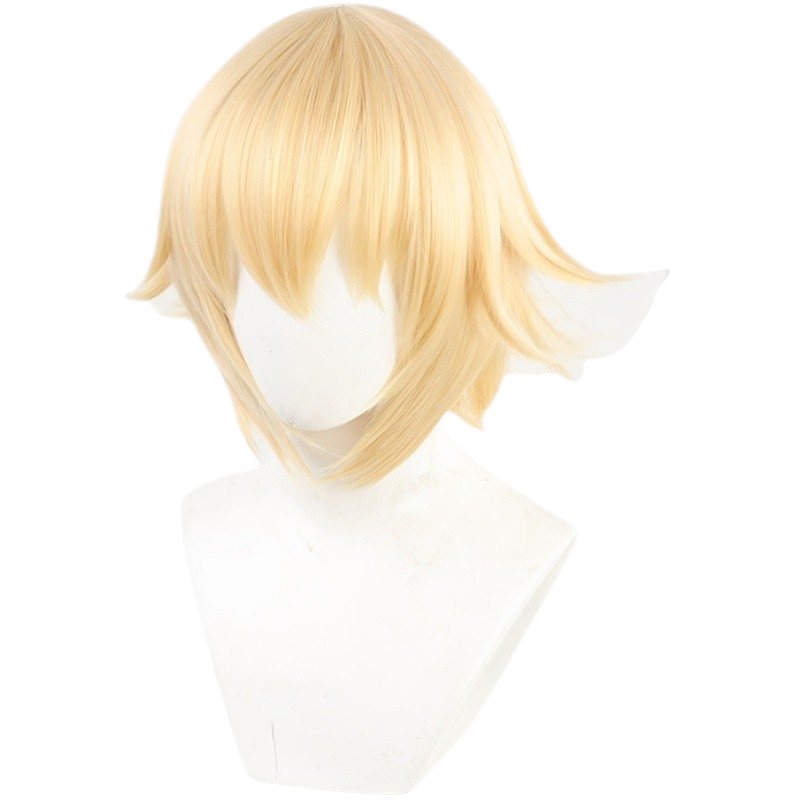 White Smoke Dainsleif Cosplay Wig - Genshin Impact (Blonde Undercut) (FEVERCOS)
