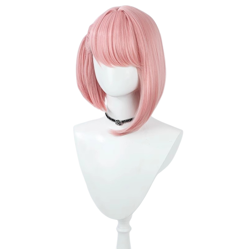 White Smoke Charlotte Cosplay Wig - Genshin Impact (Pink Braid) (FEVERCOS)
