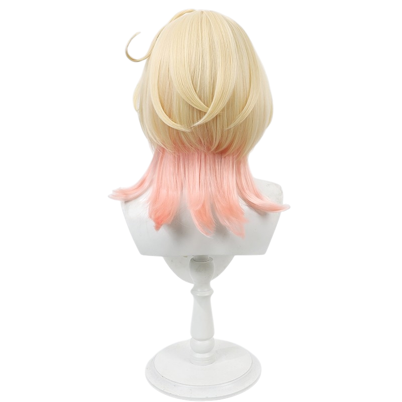 White Smoke Emilie Cosplay Wig - Genshin Impact (Green/Blonde Short) (FEVERCOS)