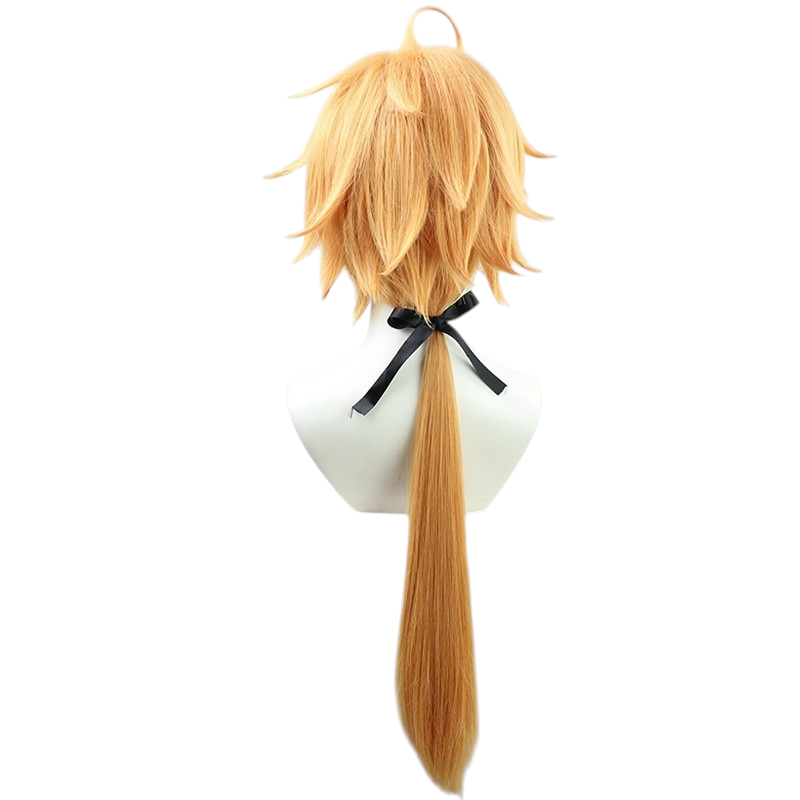 White Smoke Thoma Cosplay Wig - Genshin Impact (Ash Blonde Short) (FEVERCOS)