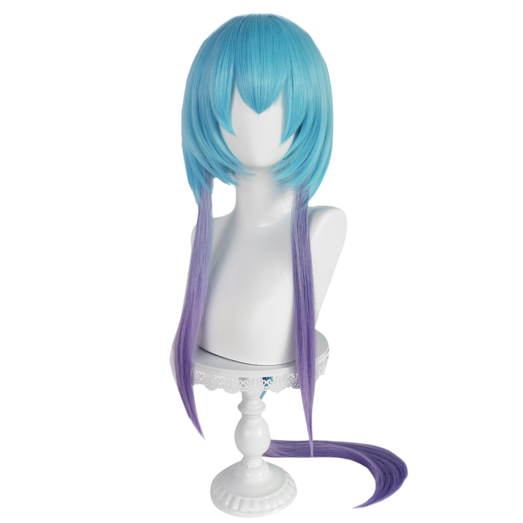 White Smoke Mizuki Cosplay Wig - Arknights (Blue/Pink Gradient) (FEVERCOS)