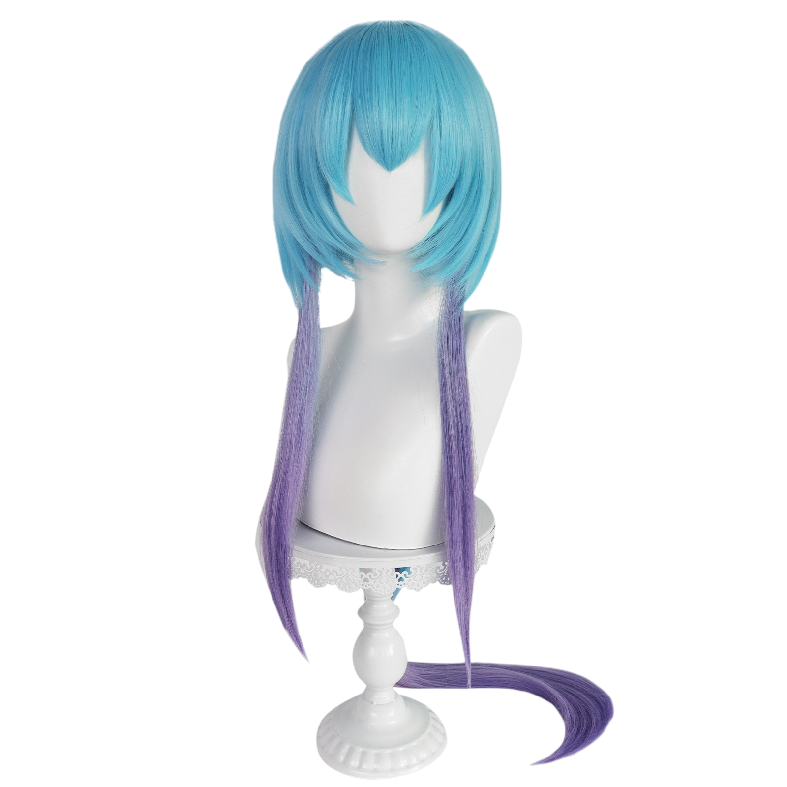 White Smoke Mizuki Cosplay Wig - Arknights (Blue/Pink Gradient) (FEVERCOS)