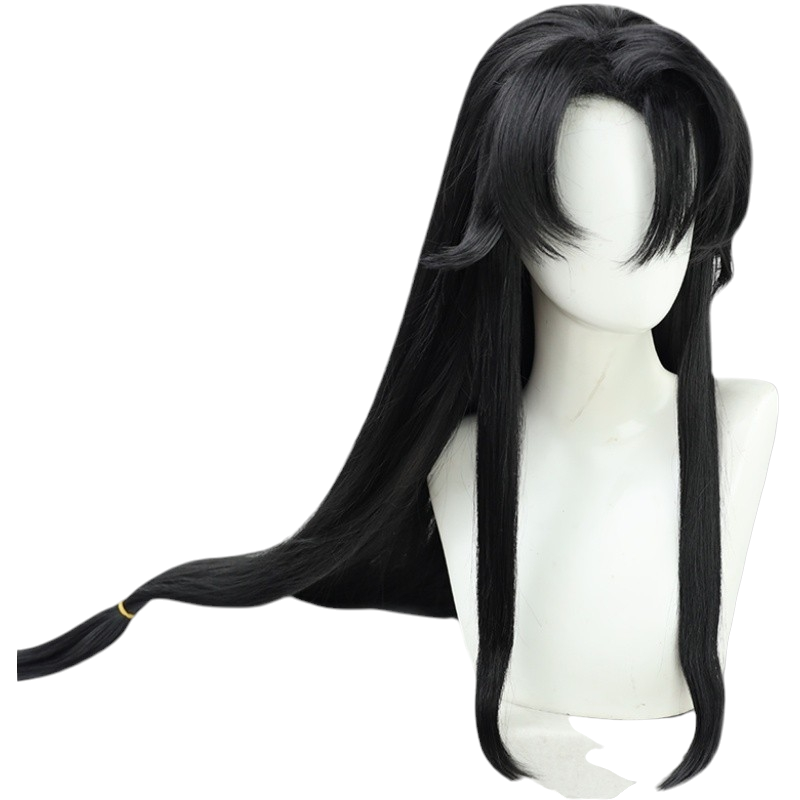 White Smoke Sasayuri Cosplay Wig - Genshin Impact (Black Widow's Peak) (FEVERCOS)