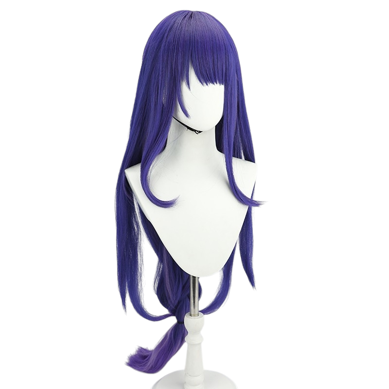 White Smoke Raiden Shogun (Boss/Magatsu) Cosplay Wig - Genshin Impact (Loose Purple) (FEVERCOS)