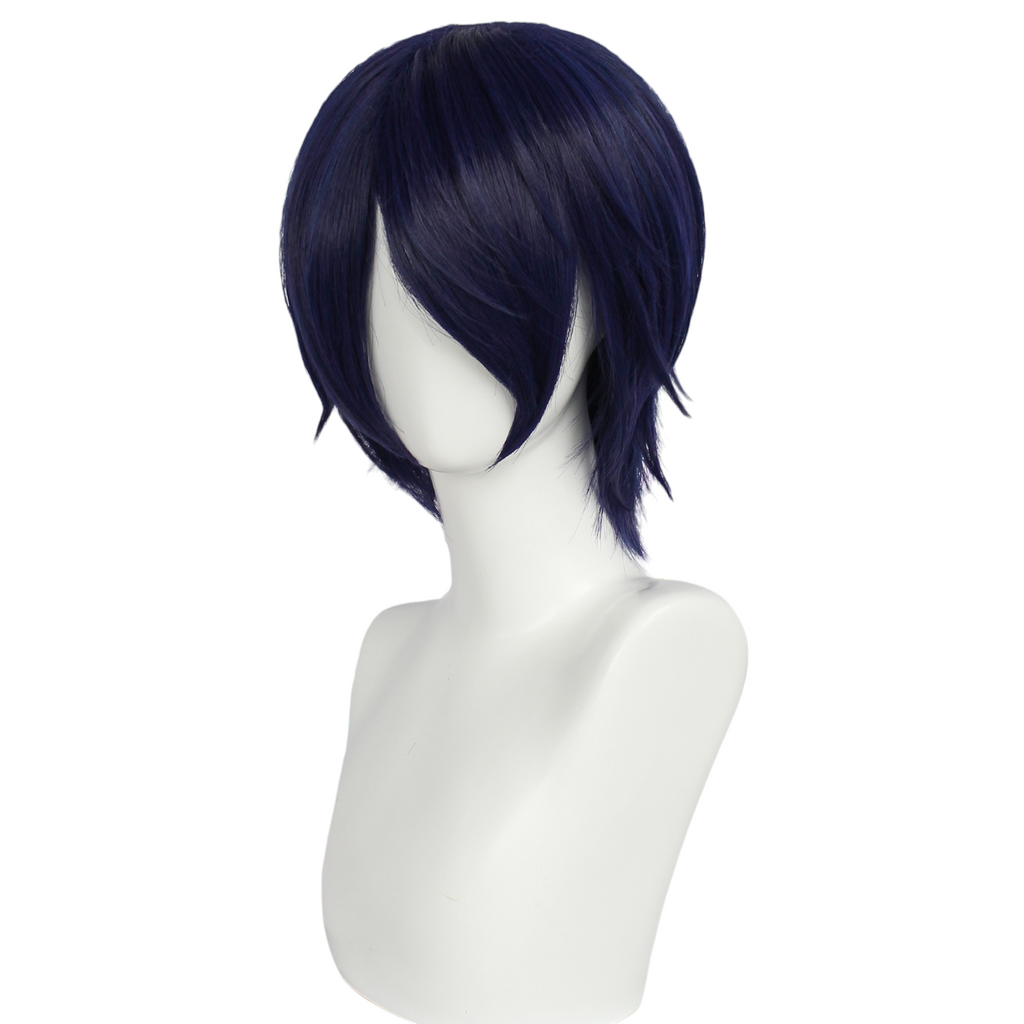 White Smoke Yusuke Kitagawa (Fox) Cosplay Wig - Persona 5 (Navy Blue) (FEVERCOS)