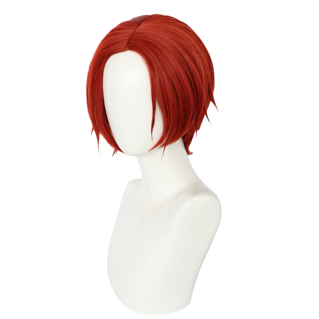 White Smoke Wonder (Protagonist) Cosplay Wig - Persona 5: The Phantom X (Dark Red) (FEVERCOS)