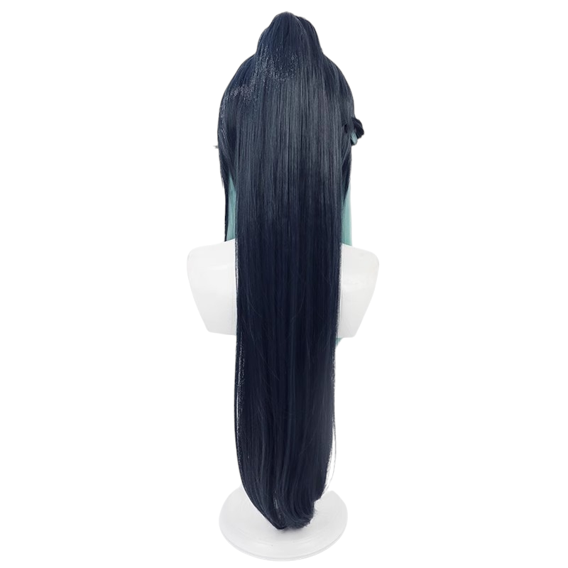 White Smoke Xianyun (Cloud Retainer) Cosplay Wig - Genshin Impact (Teal Updo) (FEVERCOS)
