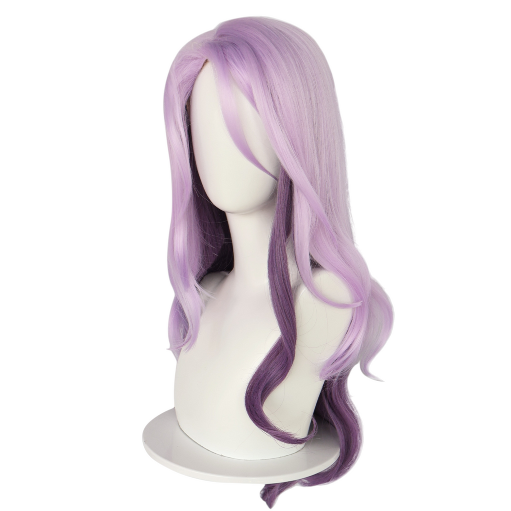 White Smoke Jade Cosplay Wig - Honkai: Star Rail (Purple Gradient Waves) (FEVERCOS)