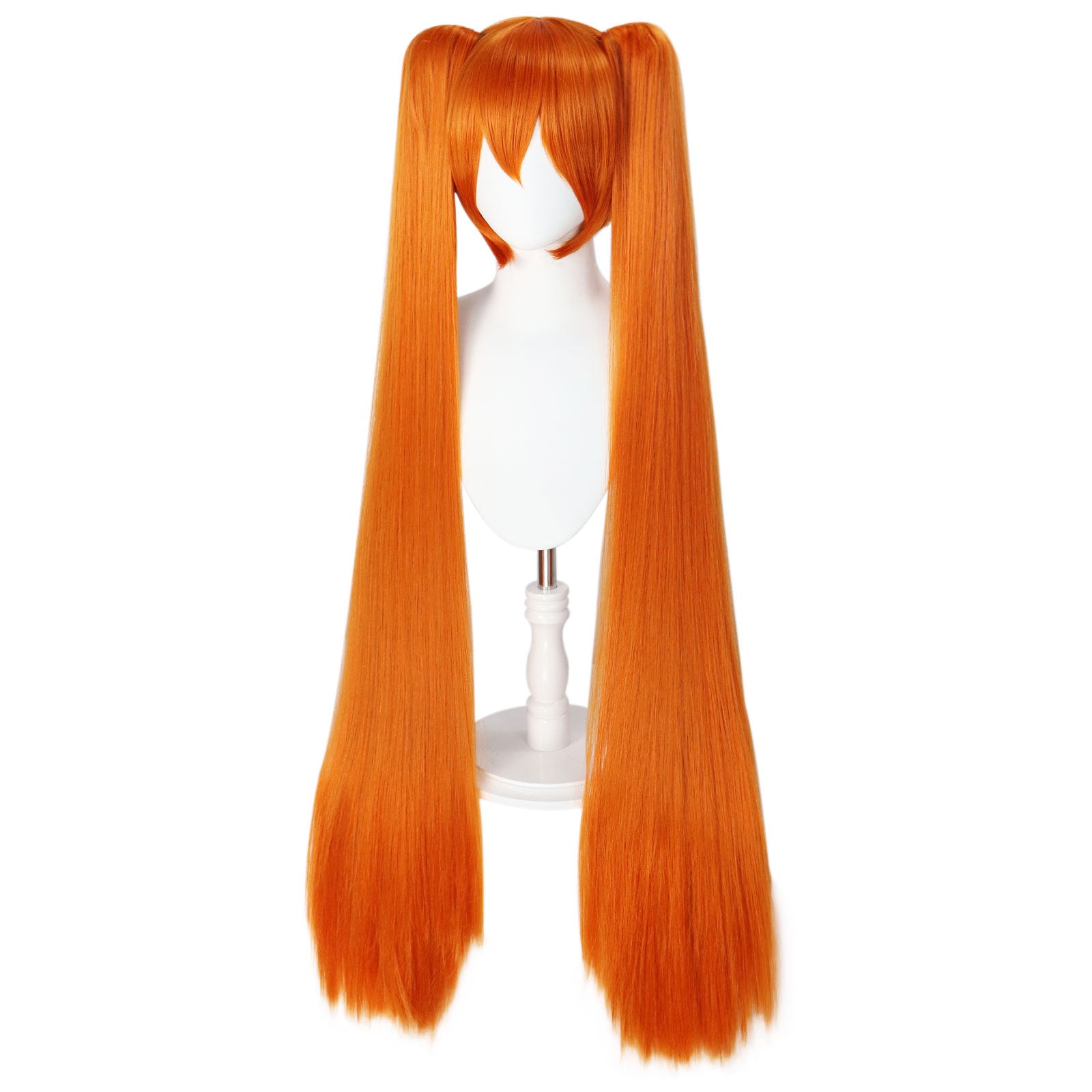 Chocolate Osana Najimi Cosplay Wig - Yandere Simulator (Orange Twin Tails) (FEVERCOS)