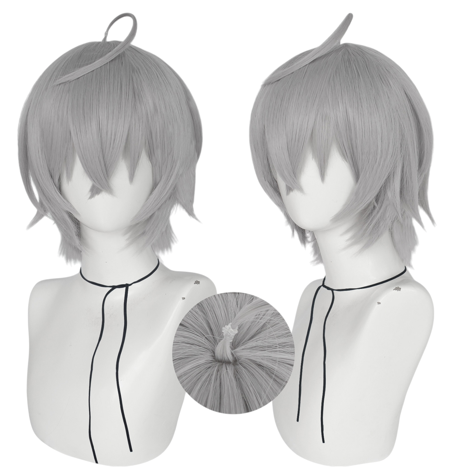 White Smoke Wise (Protagonist) Cosplay Wig - Zenless Zone Zero (Grey Short) (FEVERCOS)