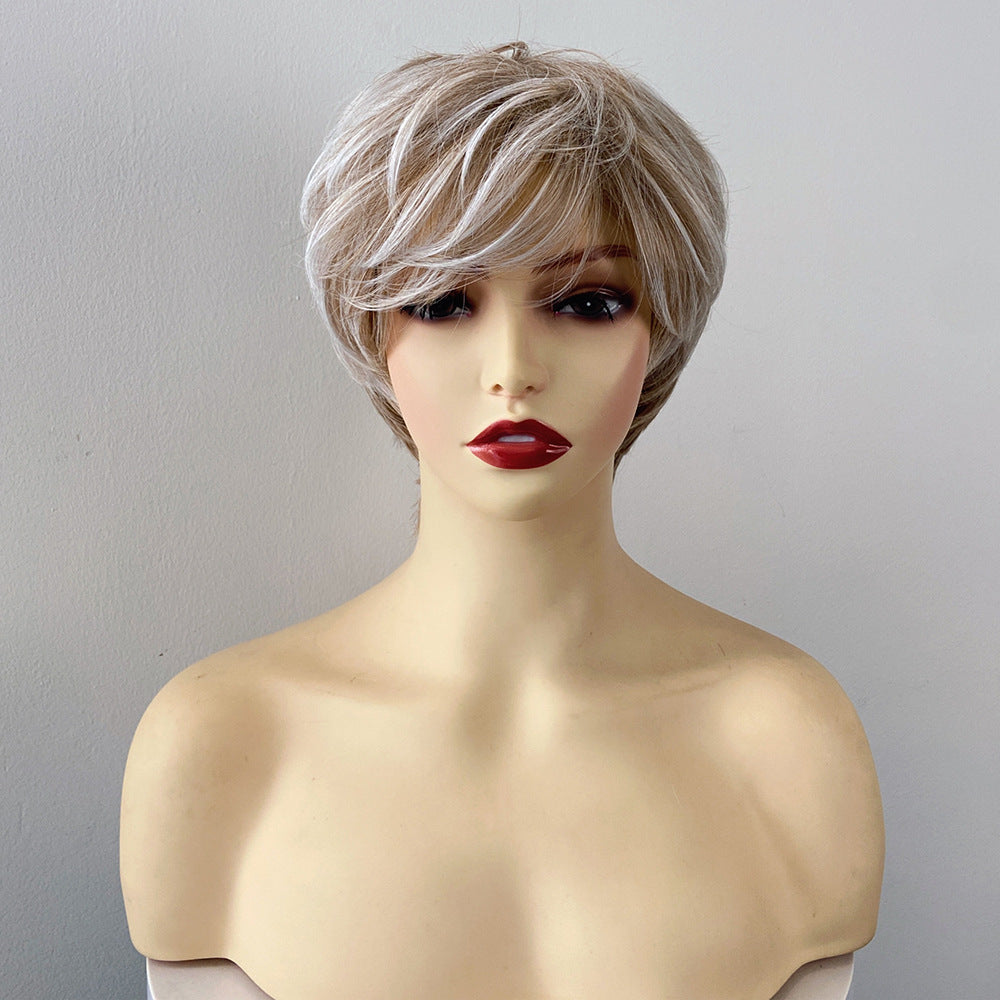 Gradient Short Bob Wig - Urban Fashion (Straight Bangs) (FEVERCOS)