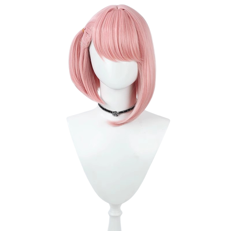 White Smoke Charlotte Cosplay Wig - Genshin Impact (Pink Braid) (FEVERCOS)