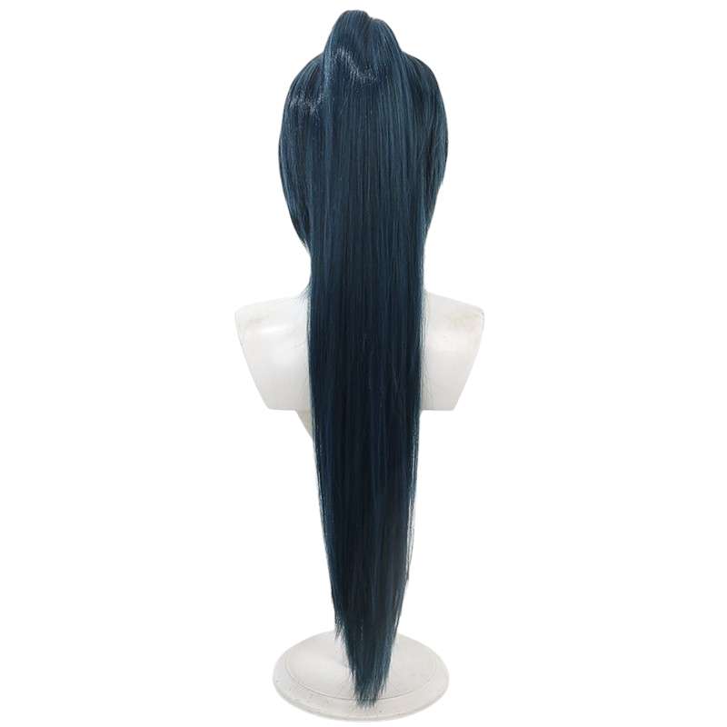 White Smoke Kaeya (Genderbend/Lady) Cosplay Wig - Genshin Impact (Blue Ponytail) (FEVERCOS)