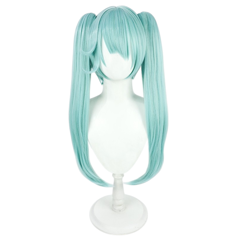 White Smoke Faruzan Cosplay Wig - Genshin Impact (Mint Green Twin Tails) (FEVERCOS)