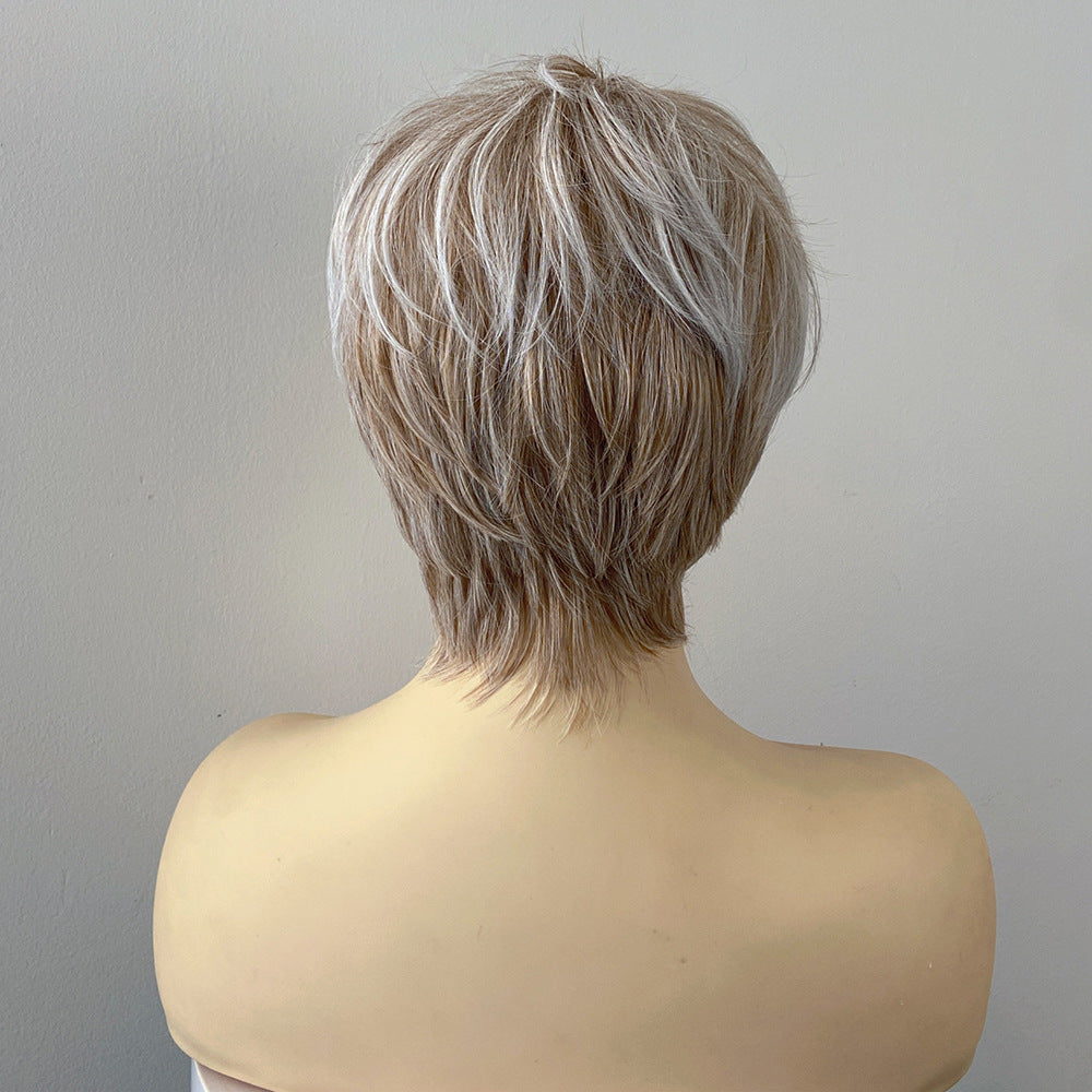 Gradient Short Bob Wig - Urban Fashion (Straight Bangs) (FEVERCOS)