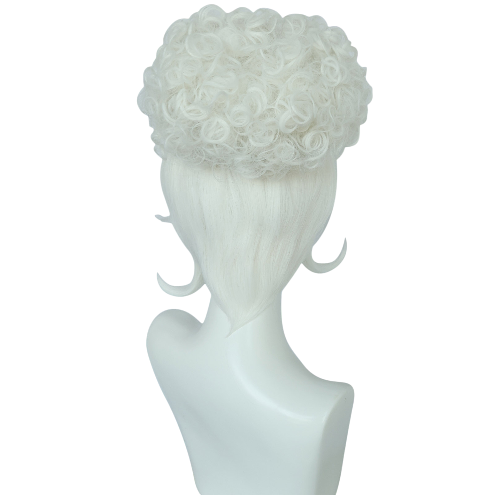 White Smoke Clara Cosplay Wig - Hazbin Hotel (Black/White Buns) (FEVERCOS)