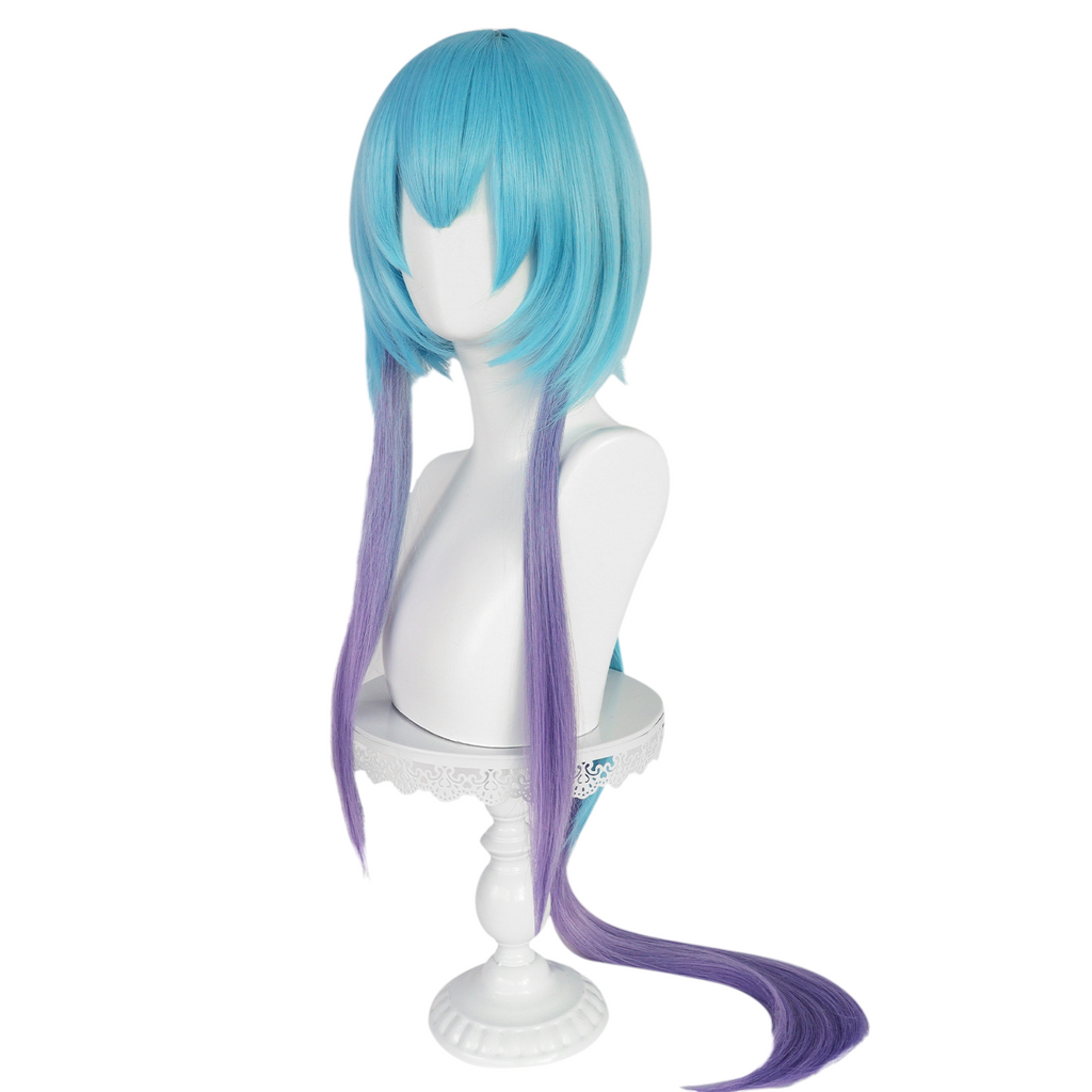 White Smoke Mizuki Cosplay Wig - Arknights (Blue/Pink Gradient) (FEVERCOS)