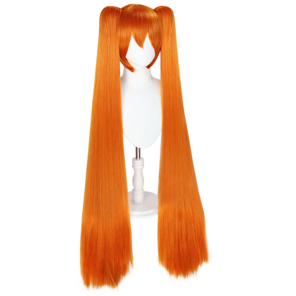 Chocolate Osana Najimi Cosplay Wig - Yandere Simulator (Orange Twin Tails) (FEVERCOS)