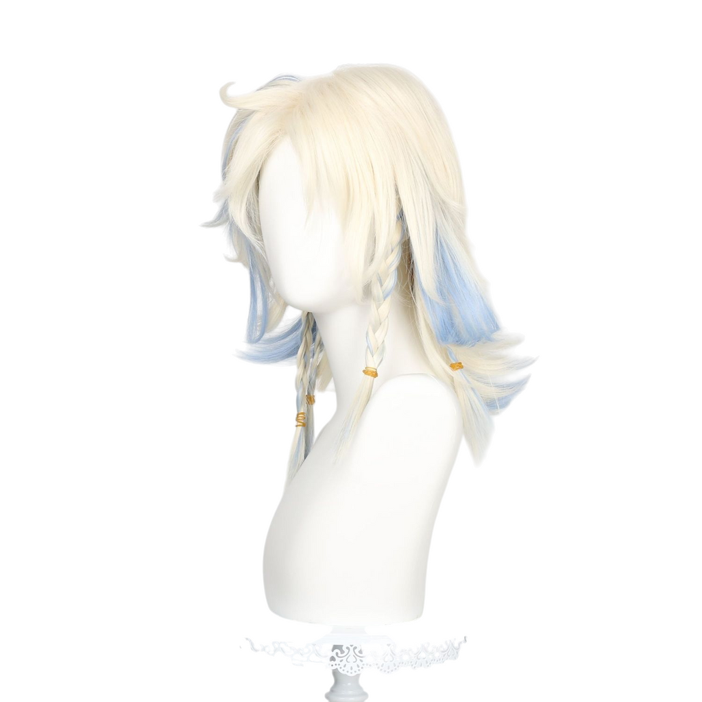 White Smoke Lanternist Cosplay Wig - Identity V (Platinum Gradient Clip-On Ponytail) (FEVERCOS)