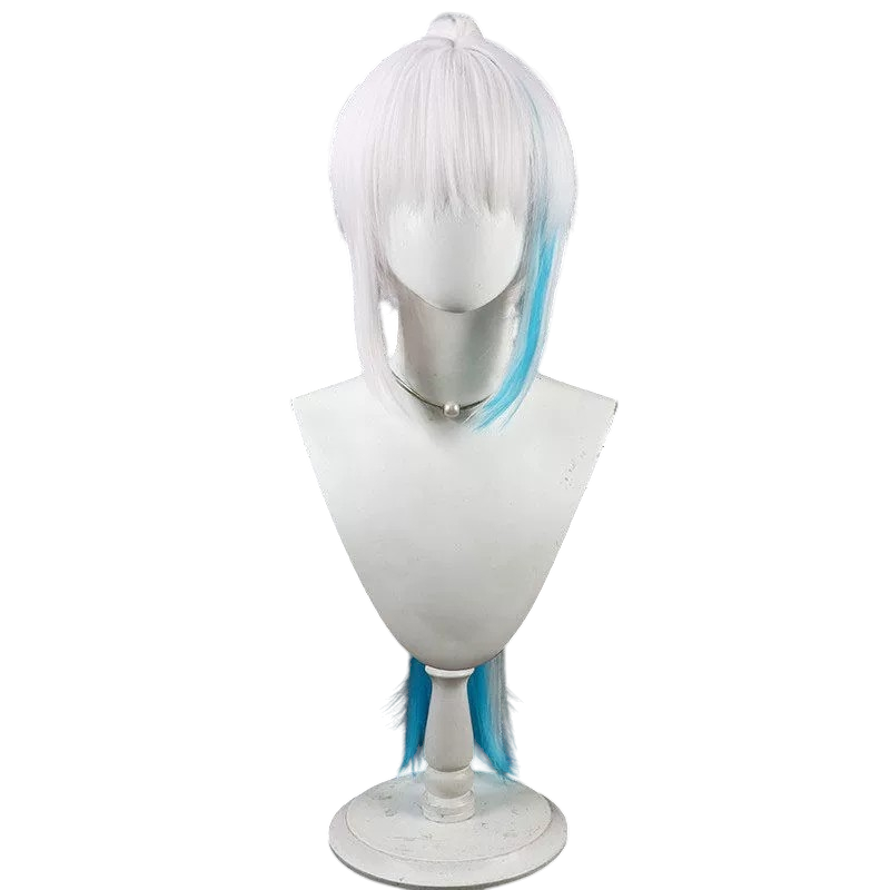 White Smoke Lize Helesta (Uniform Ver.) Cosplay Wig - Nijisanji (Silver-Blue Crown Braid) (FEVERCOS)