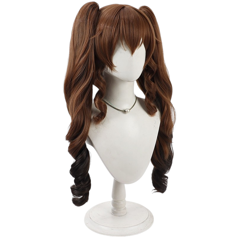 White Smoke Gerpetta Cosplay Wig - Arknights: Endfield (Gradient Detachable Ponytail) (FEVERCOS)