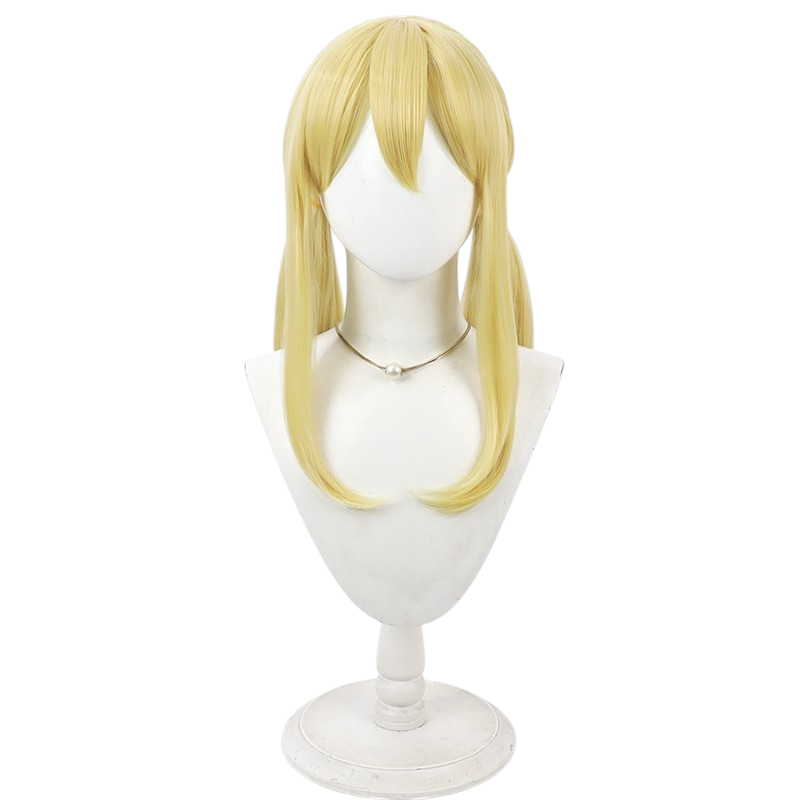 White Smoke Lucy Heartfilia (Twin Tails Ver.) Cosplay Wig - Fairy Tail (Blonde Integrated Twin Tails) (FEVERCOS)