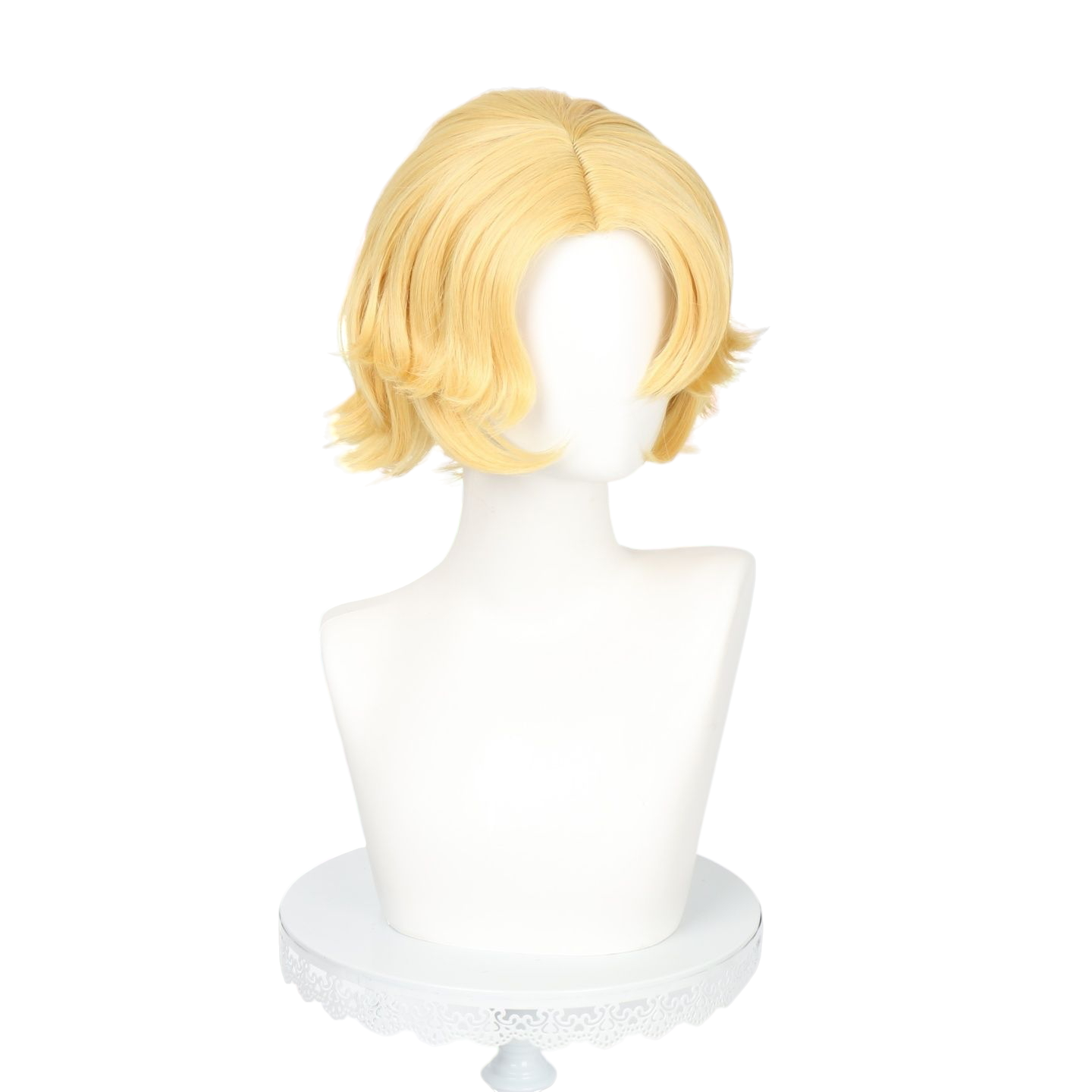 White Smoke Sang Qi Cosplay Wig - Line Puppy Skin (Blonde Flipped Scalp) (FEVERCOS) Honor of Kings