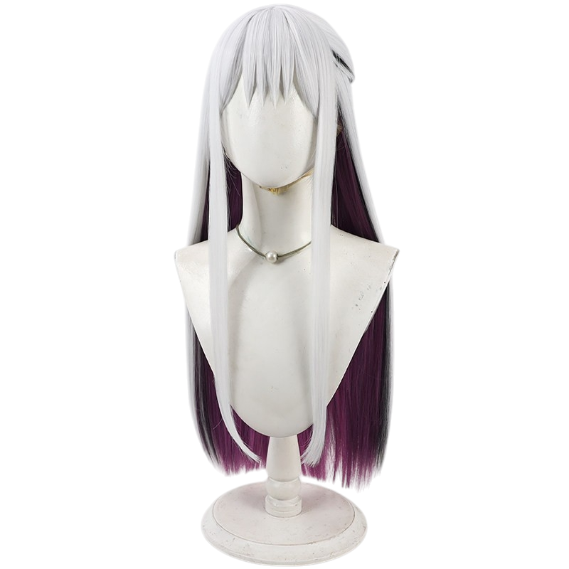 White Smoke Stella (Xuzhao) Cosplay Wig - Honkai: Star Rail (Silver White Multi-Highlight) (FEVERCOS)