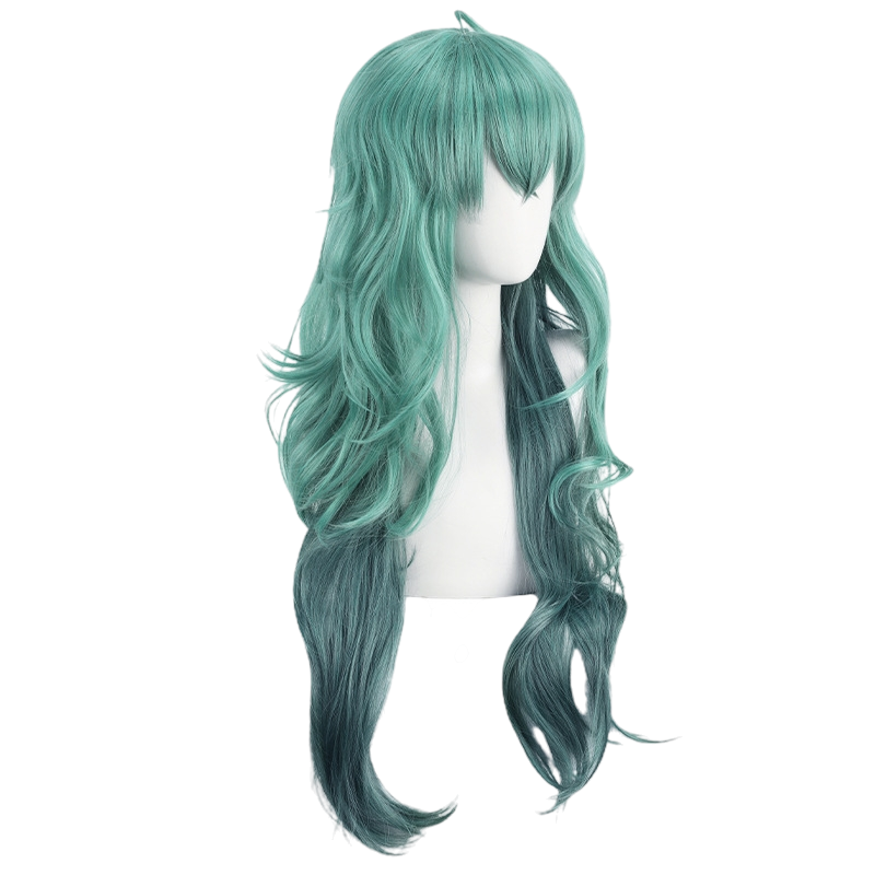 White Smoke Eto Yoshimura (One-Eyed Owl) Cosplay Wig - Tokyo Ghoul (Green Gradient Loose) (FEVERCOS)