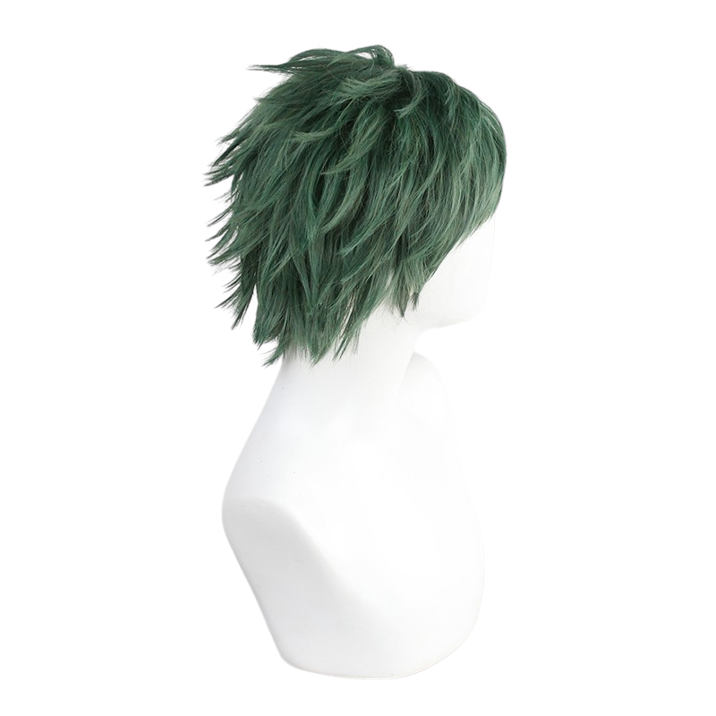 White Smoke Trey Clover Cosplay Wig - Magic Academy (Green Short Styled) (FEVERCOS)