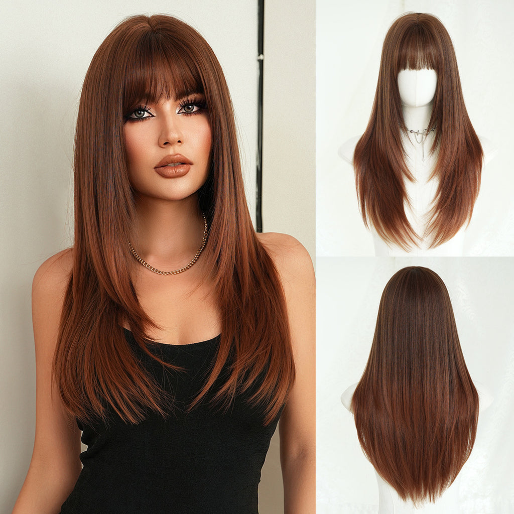 Seashell Nordic Blonde Gradient Wig - Everyday Fashion (Super Long Middle Part) (FEVERCOS)