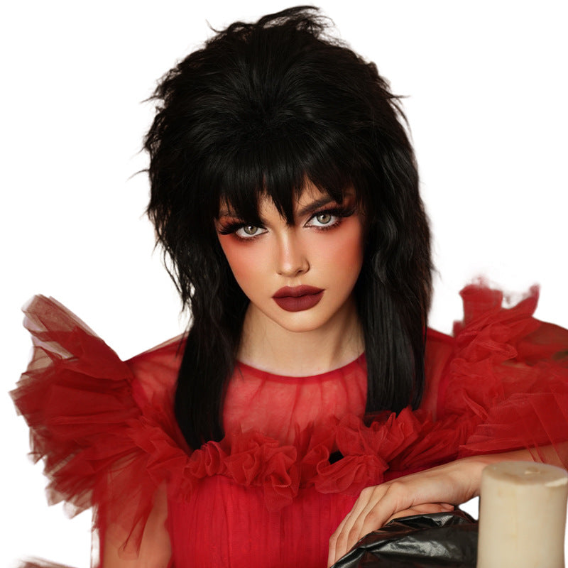 White Smoke Beetlejuice Cosplay Wig - Horror Collection (Wild Green Messy) (FEVERCOS)