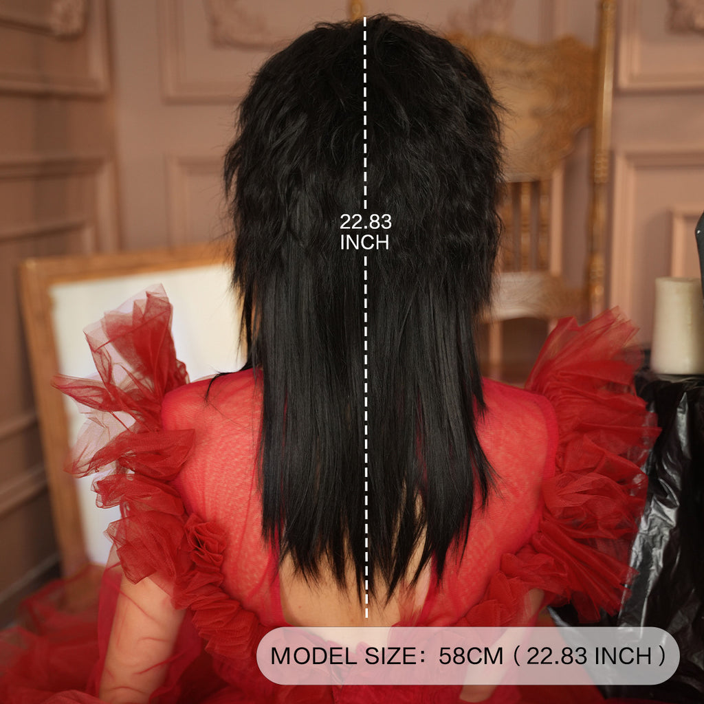 Black Beetlejuice Cosplay Wig - Horror Collection (Wild Green Messy) (FEVERCOS)