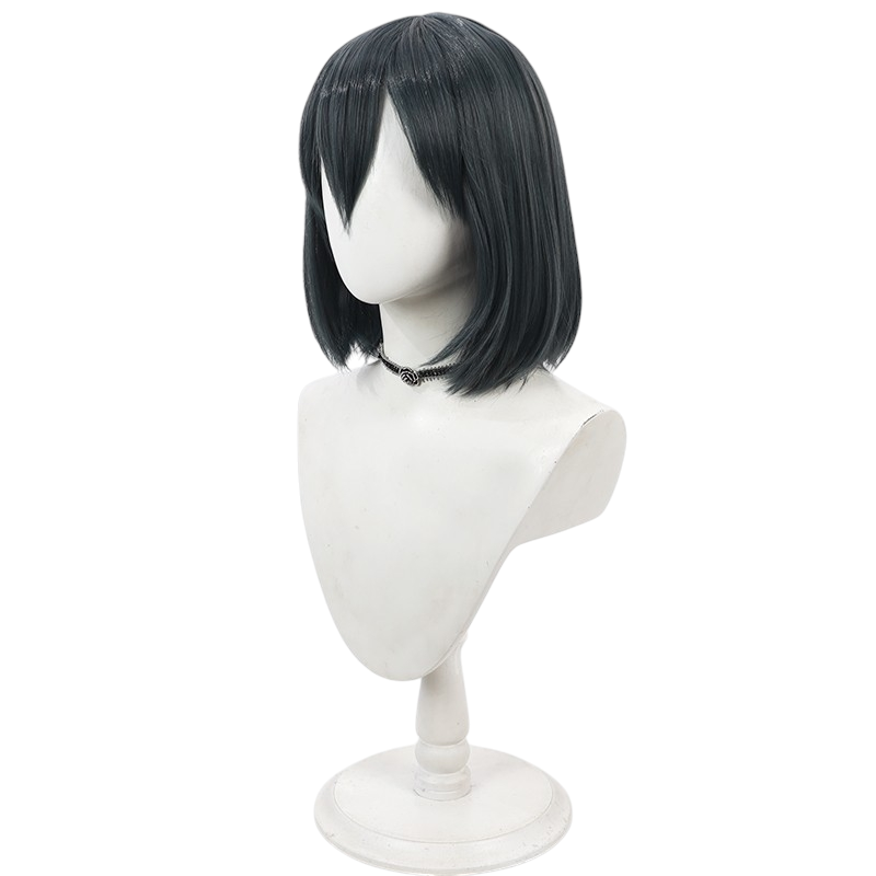 White Smoke Saki Aoi Cosplay Wig - Senpai is an Otokonoko (Dark Green Bob) (FEVERCOS)