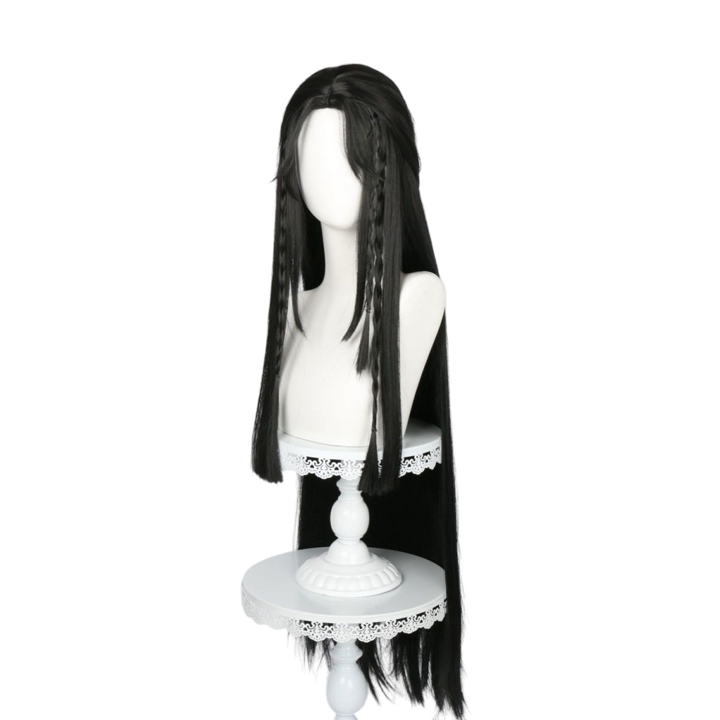 White Smoke Yingying Cosplay Wig - Where Winds Meet (Black Middle Part Long) (FEVERCOS)