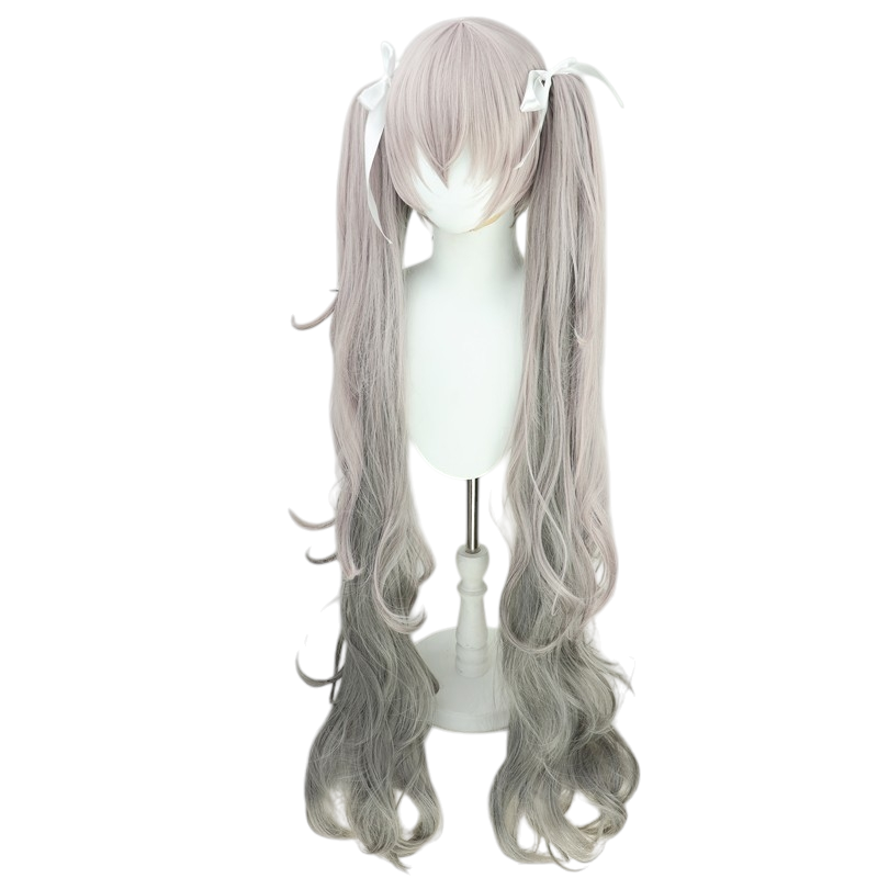 Gray Hatsune Miku (Nightcord at 25:00) Cosplay Wig - Project Sekai (Grey-White) (FEVERCOS)