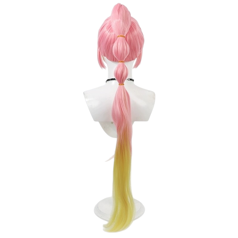 White Smoke Hime Anyoji Cosplay Wig - Link! Like! Love Live! (Blonde with Colored Ends) (FEVERCOS)