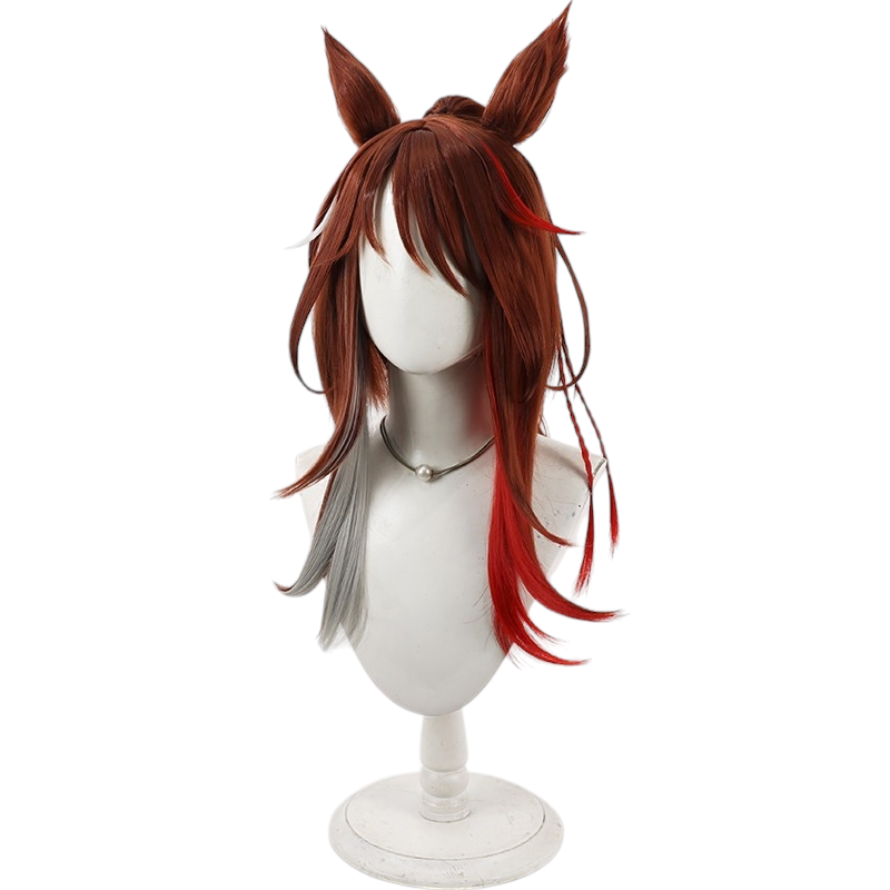 White Smoke Forever Young Cosplay Wig - Uma Musume (Blonde with Ears and Tail) (FEVERCOS)