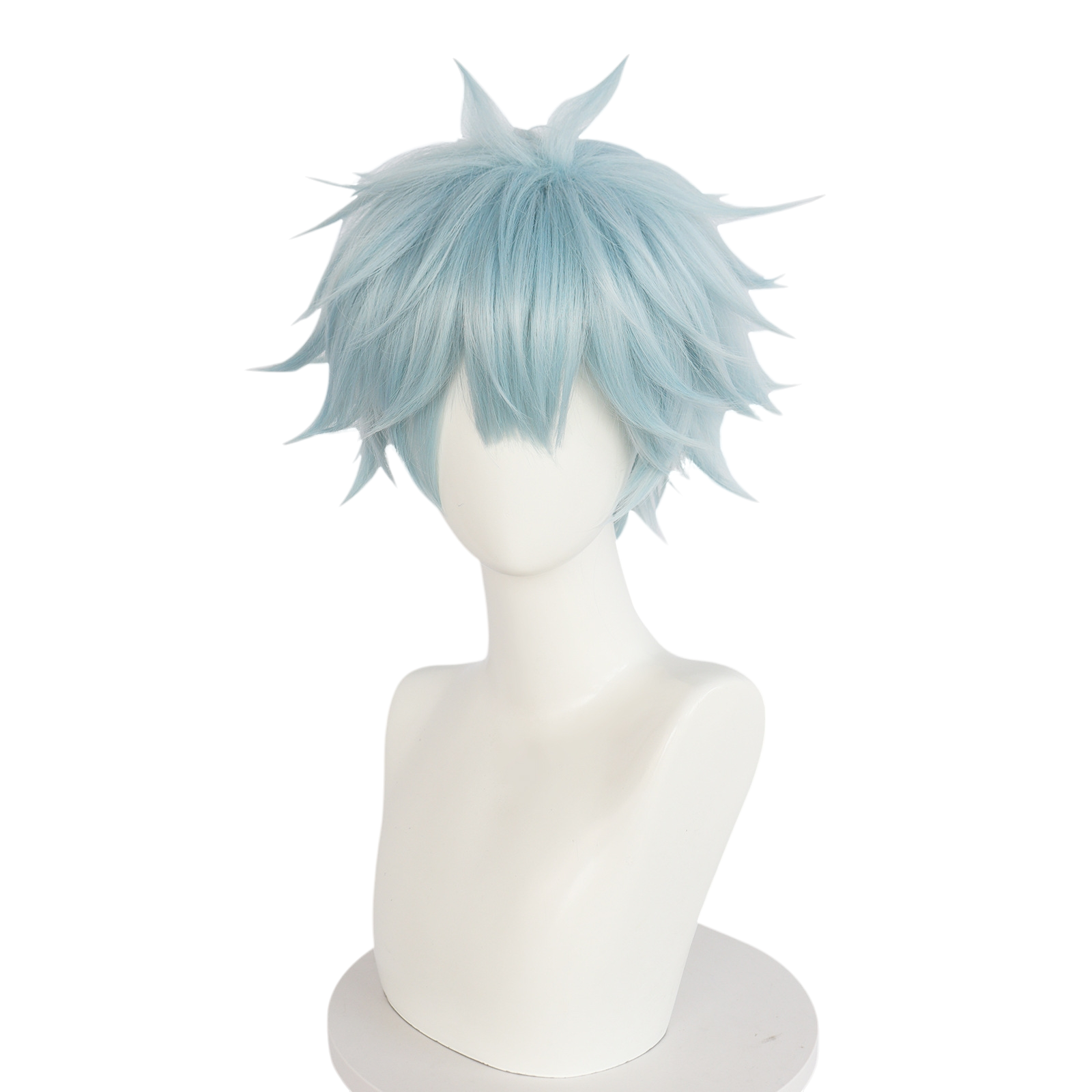 White Smoke Shinichi Okazaki Cosplay Wig - NANA (Ice Blue Grey Punk) (FEVERCOS)