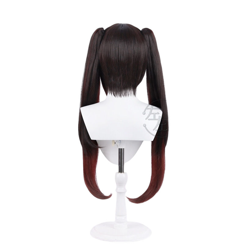 White Smoke Sparkle Cosplay Wig - Honkai: Star Rail (Gradient Twin Tails Clips) (FEVERCOS)